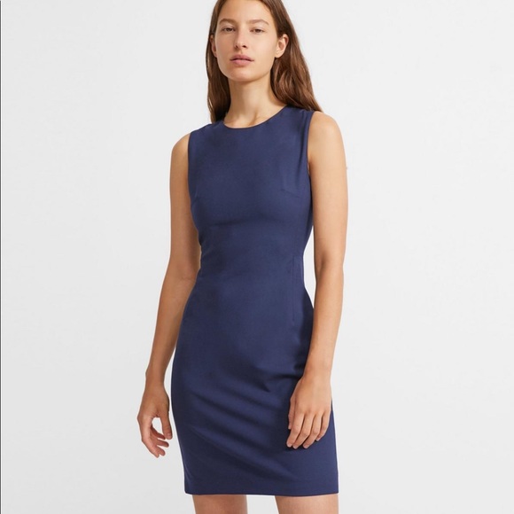 Theory Sleeveless Fitted Dress in Good Wool - Picture 5 of 6